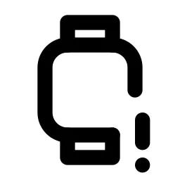 Device Watch Exclamation Line Icon