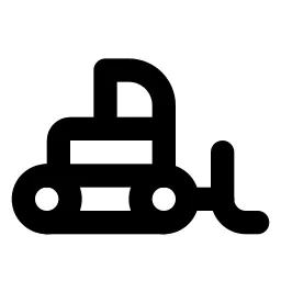 Bulldozer Line Icon
