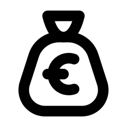 Tax Euro Line Icon