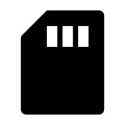 Sd Card Fill Icon