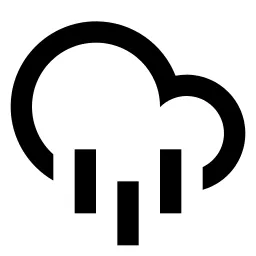 Heavy Showers Line Icon
