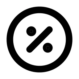 Discount Line Icon