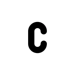 Letter C Small Line Icon