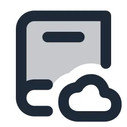 Book Cloud Duotone Icon