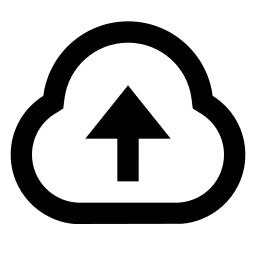 Upload Cloud Line Icon