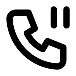 Phone Pause Line Icon