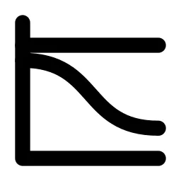 Chart Sankey Line Icon