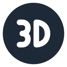 3d Circle Solid Icon