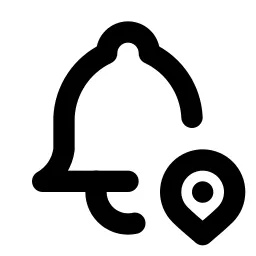 Bell Pin Line Icon
