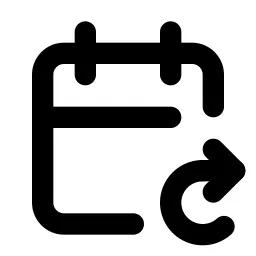Calendar Repeat Line Icon