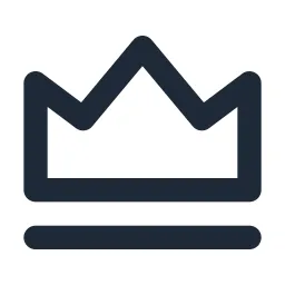 Crown 2 Line Icon