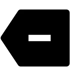 Delete Back Fill Icon