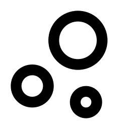 Bubble Chart Line Icon