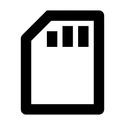 Sd Card Line Icon
