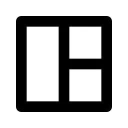 Layout 2 Line Icon