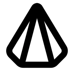 Hexagonal Pyramid Line Icon