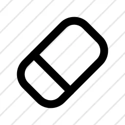 Eraser Simple Rubber Clean Up Icon