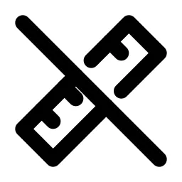 Ruler 2 Off Line Icon