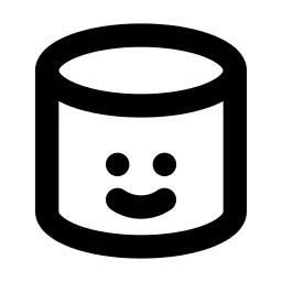 Database Smile Line Icon