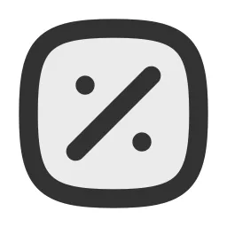 Percent Square Duotone Icon