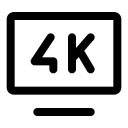 Modern Tv 4k Icon