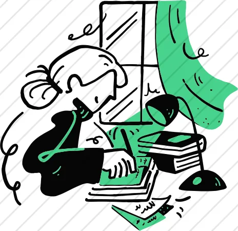 Student Studying