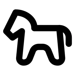 Horse Line Icon