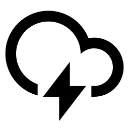 Thunderstorms Line Icon