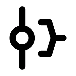 Git Cherry Pick Line Icon