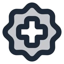 Badge Medical Duotone Icon