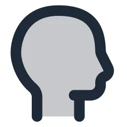 Head Duotone Icon