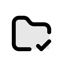 Folder Check Duo Icon