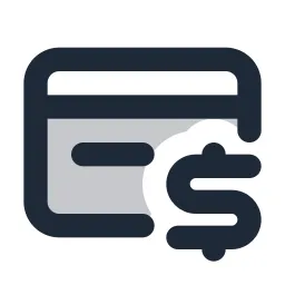 Credit Card Dollar Duotone Icon