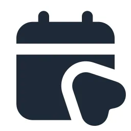 Calendar Cursor 2 Solid Icon