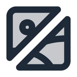 Image Broken Duotone Icon