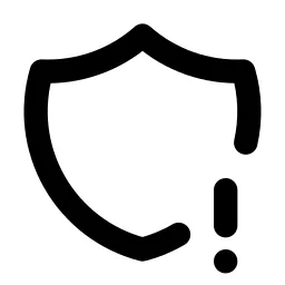 Shield Exclamation Line Icon