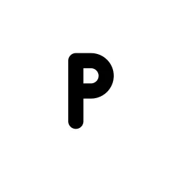 Letter P Small Line Icon
