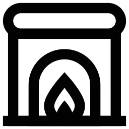 Fireplace Heating Icon