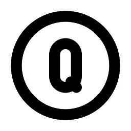 Circle Letter Q Line Icon