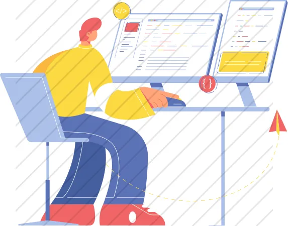 Person on Computer
