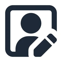 User Box Edit Solid Icon