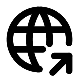 World Share Line Icon