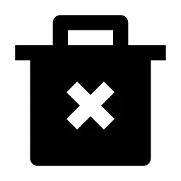 Delete Bin 2 Fill Icon
