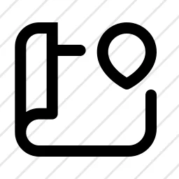 Map Pin Flat Route Icon