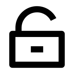 Lock Unlock Line Icon