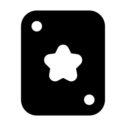 Play Card Star Icon
