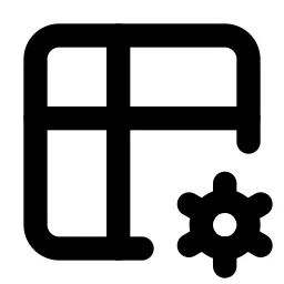 Table Options Line Icon