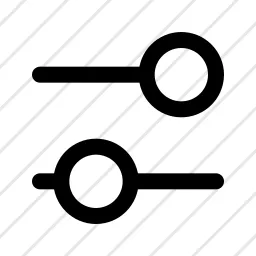 Settings Slider Hor Icon