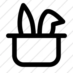 Hat Bunny Surprise Magic Hat Icon