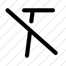Remove Textstyle Icon